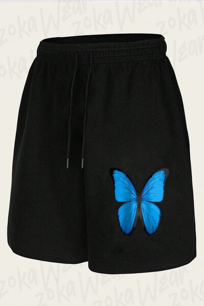 ZOKAWEAR Unisex Butterfly Design Printed Shorts