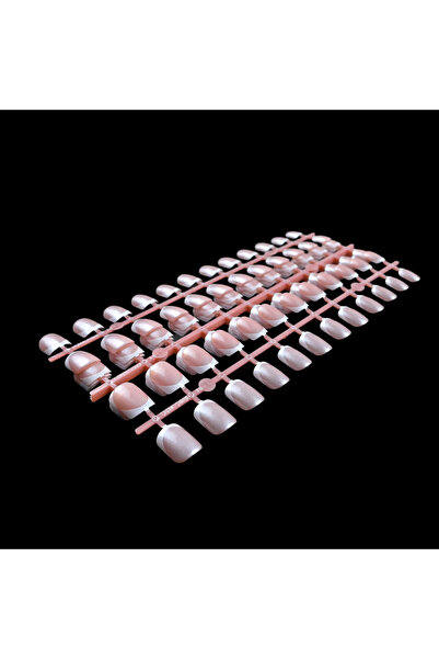 Choice L27-(777X5)HE 120Pcs Medium-Long Pink French Square Press On Nails. Up...
