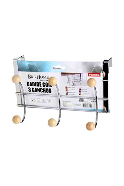 Tradesor Μεταλλική κρεμάστρα πόρτας 3 θέσεων - 57610