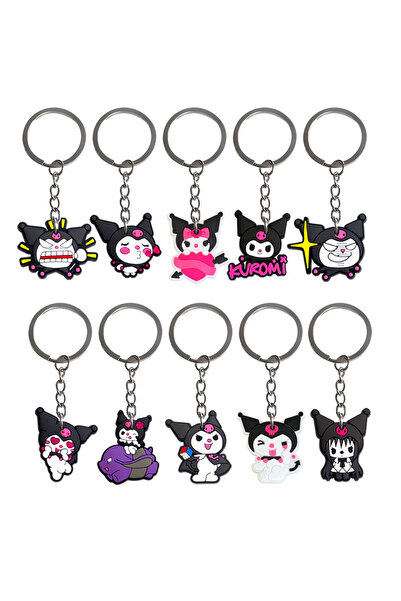 choice2 MINISO 8 cm 10pcs set2 2D Flat, PVC keychains, Keychains Wholesale So...