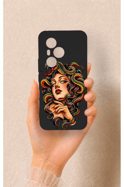 Vip Case غطاء سيليكون متوافق مع هونر 400 برو بنمط ميدوسا