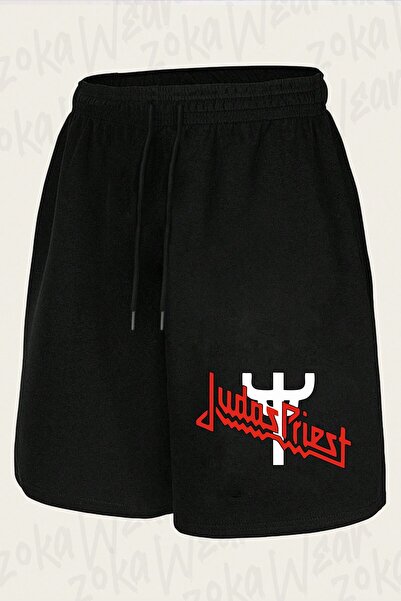 ZOKAWEAR Unisex Logo V3 Judas Priest Design Printed Shorts