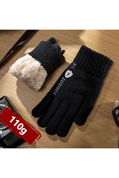 Choice1 One Size Black New men's warm gloves for winter touch screen plus vel...