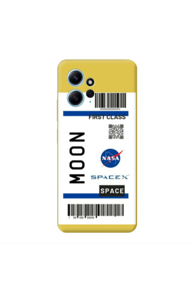 Other Xiaomi Redmi Note 12 4G Moon spacex Yellow Colored Silicone TPU Θήκη