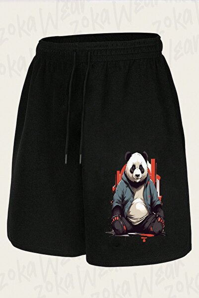 ZOKAWEAR Unisex σορτς με στάμπα I Love Panda Design