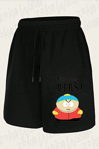 ZOKAWEAR Unisex F King Hippies Eric Cartman Design Printed Shorts