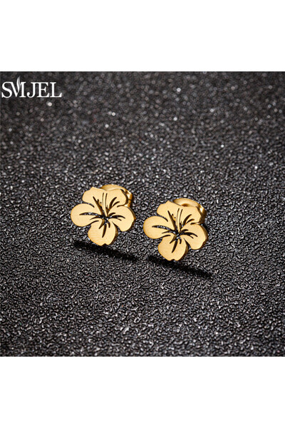 Choice GED707G Bohemia Vintage Cute Plum Blossom Earrings for Women Summer De...