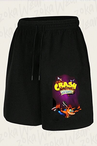 ZOKAWEAR Unisex Crash Bandicoot V2 Design Printed Shorts
