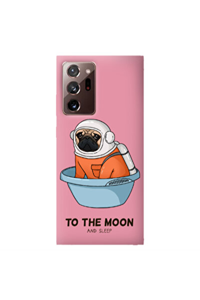 Other Samsung Note 20 Plus To the moon Pink Colored Silicone TPU Θήκη