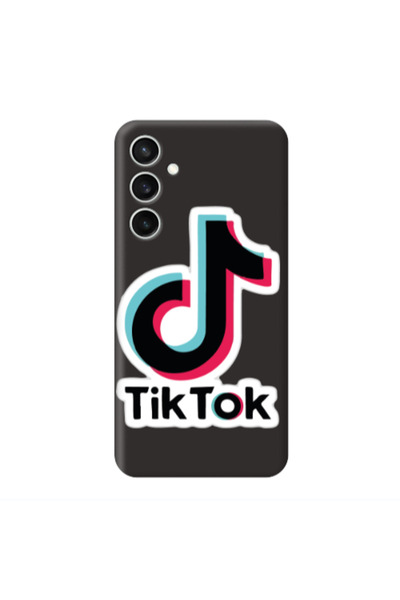 Other Samsung S24 Plus Tik Tok Black Colored Silicone TPU Θήκη