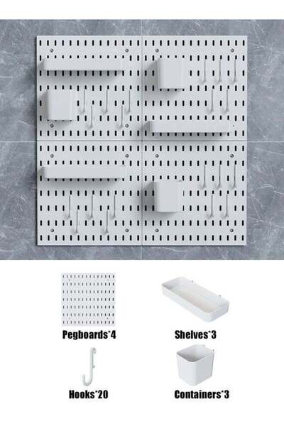 Generic CozyNest Pegboard Wall Organizer Kit, Wall Shelf Storage Display Rack...