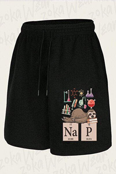 ZOKAWEAR Unisex Funny Chemistry Sloth Art Design Printed Shorts