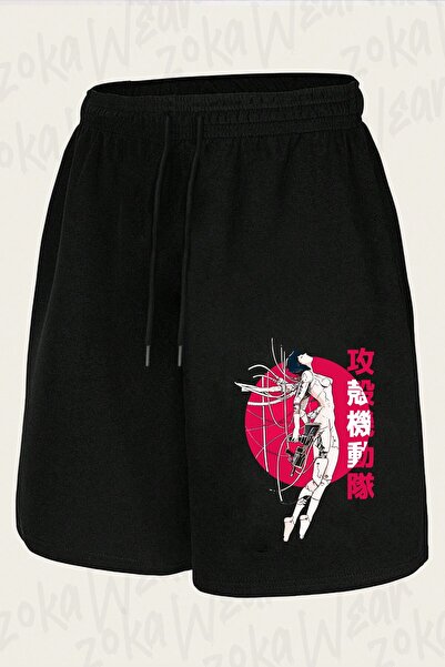 ZOKAWEAR شورت مطبوع بتصميم Ghost In The Shell Sun للجنسين