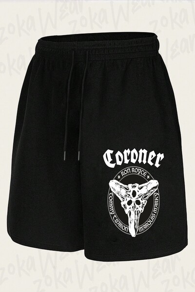 ZOKAWEAR Unisex Coroner Design Printed Shorts