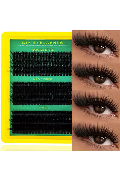 Choice1 Huanghe-001 300pcs DIY Mink-Like Fake Eyelashes 60D/80D/100D 5D Effec...