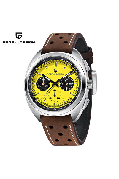 choice2 ساعة كوارتز صفراء جديدة طراز L PAGANI DESIGN 2026 للرجال، ساعة رياضية...