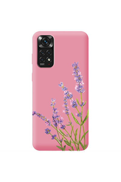 Other Xiaomi Redmi Note 11 4G Flowers 8 Pink Colored Silicone TPU Θήκη