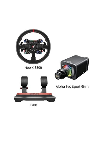 SİMAGİC Alpha Evo Sport Neo X 330R P700 Direksiyon Seti Bundle