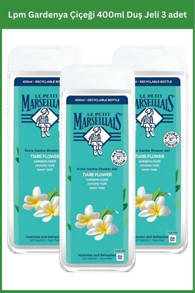 Le Petit Marseillais Gardenya Çiçeği 400ml Duş Jeli 3 adet