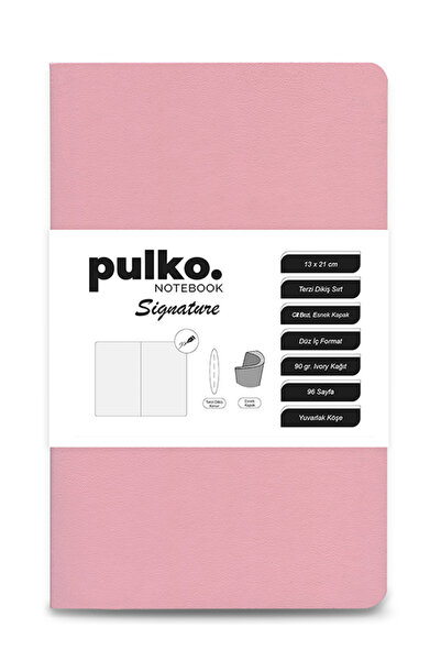 PULKO Notebook Bloc de note pentru semnături, Cusături de croitorie, 90gr. Iv...