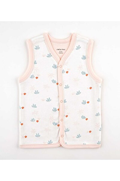 Mother Love 100% Organic Cotton Double Layered Baby Vest with Snap Fasteners ...