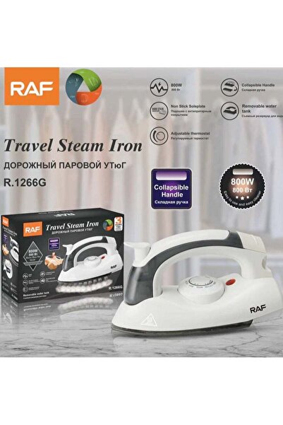raf All New Travel Steam Iron with Foldable Handle Compact and Lightweight