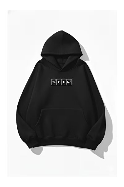 ZİYMO Men's Hooded Printed Relaxed Fit Sweatshirt