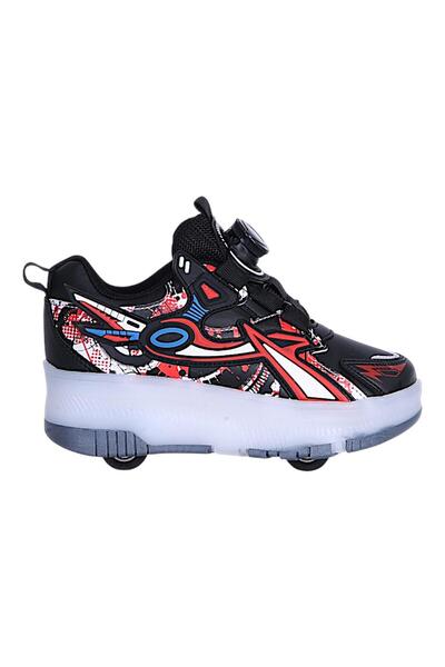 Alessio 9626 Black Boy's Skate Sports Shoes