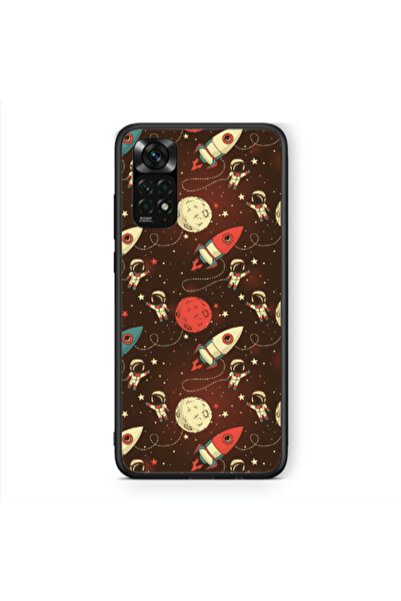 Other Xiaomi Redmi Note 11 Pro 5G Stars and astronaut Black Glossy Θήκη