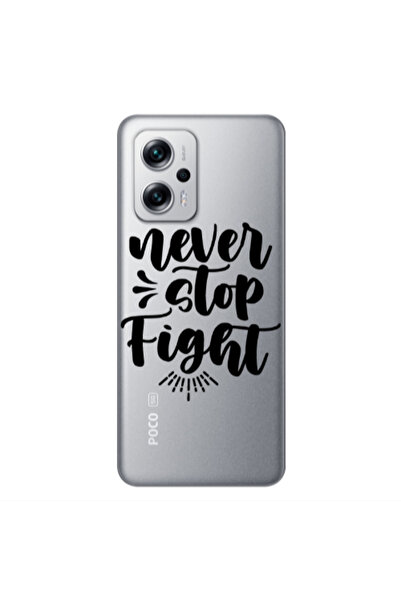 Other Xiaomi Poco X4 GT Never stop fight Transparent Silicone TPU Θήκη