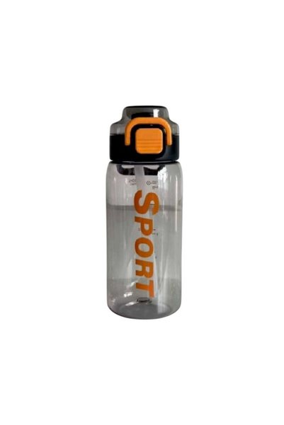 Tradesor Φορητό παγούρι πλαστικό με καλαμάκι - 580ml - YS-1011 - 616311 - Black