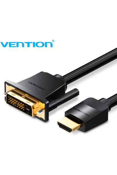 Vention Καλώδιο DVI-D αρσενικό σε HDMI αρσενικό, 3μ, Μαύρο (ABFBI)