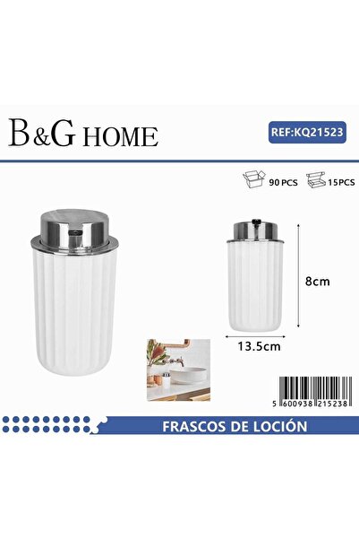 Tradesor Θήκες κρεμοσάπουνου Dispenser πλαστικές - Σετ 5pcs - White - 21523