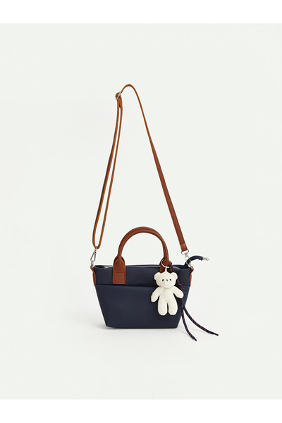 LC Waikiki Rmz Gi̇yi̇m Farkiyla Women's Shoulder Bag with Teddy Bear Accessories