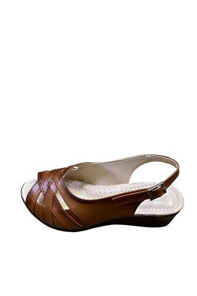 KORKMAZ Women's Wedge Heel Full Orthopedic Summer Sandals