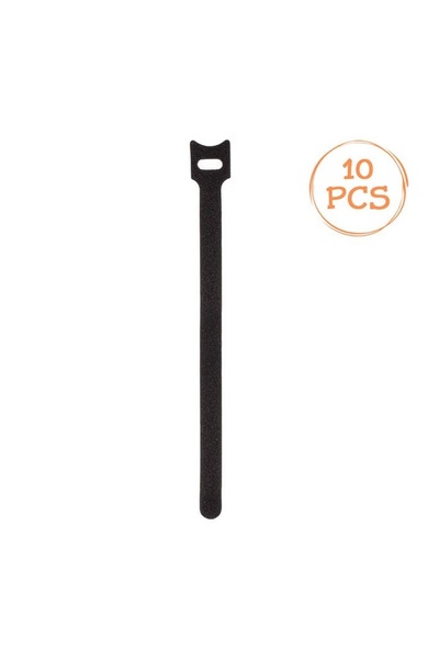 OEM Set 10 Benzi Scai Dublu Adezive pentru Cabluri, Negru, Prindere Reutiliza...
