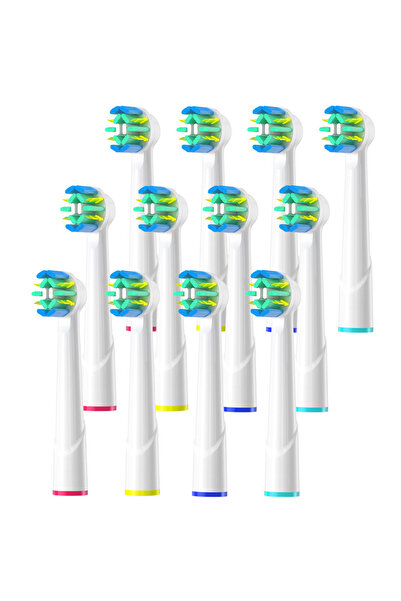choice2 12pcs 4/8/12/16pcs Floss Clean Replacement Brush Head Compatible With...
