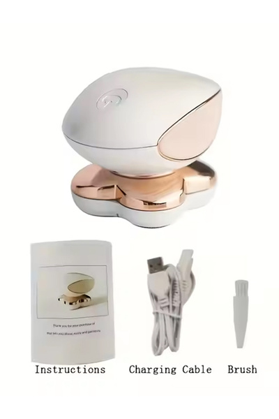 Choice WHITE Portable 4-head shaver for women, electric USB charging hair rem...