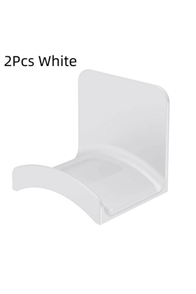 choice2 2pcs White Universal Adhesive Headphone Holder Wall Mounted Headphone...