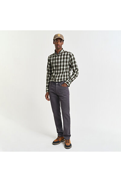 Gant Erkek Gri Regular Fit Soft Twill Jean