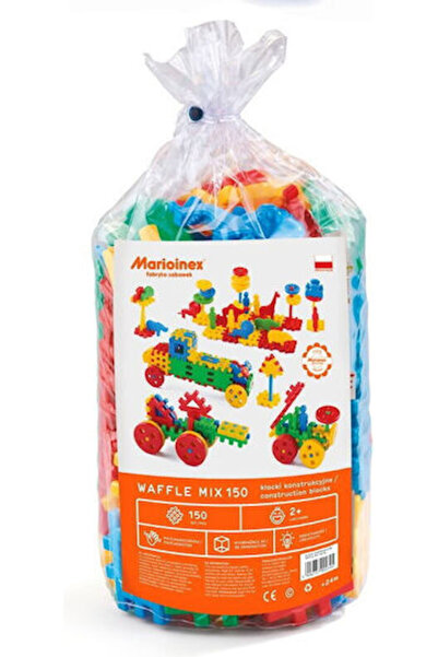 Marioinex Cuburi de construcție tip Waffle pentru vârste de 2 ani și peste, 1...