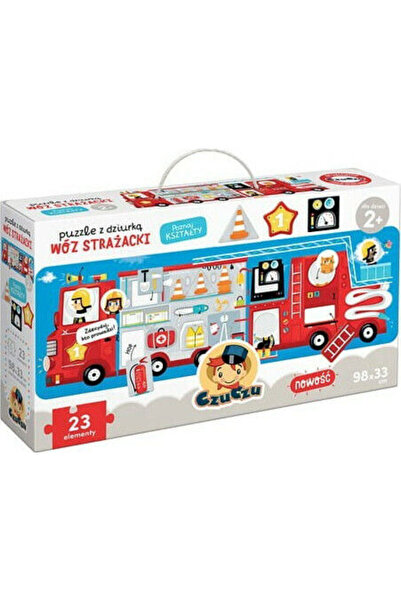 Czuczu Puzzle pentru copii Camion de pompieri, 2+ ani, 23 piese
