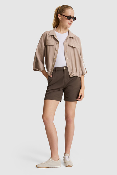 U.S. Polo Assn. Women's Mink Woven Shorts 50325529-Vr052