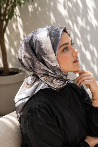 EBRUTESETTÜR Pastel Floral Pattern Scarf Series Smoked