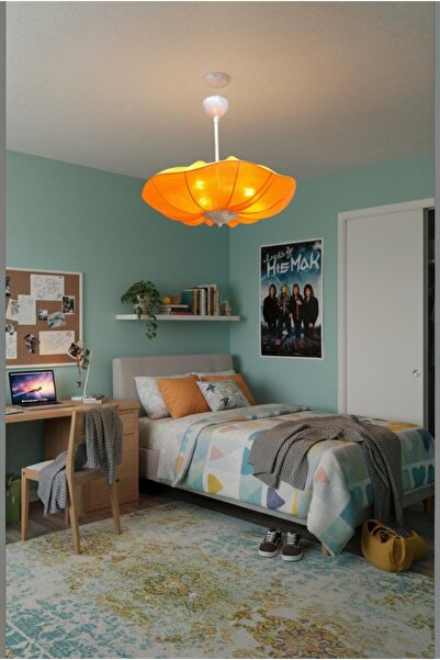 Elizim Home Lighting Solea Turuncu Zarif Modern Tasarım Avize
