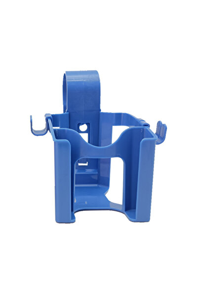 Choice1 Blue Poolside Drink Holder with Phone & Sunglass Hooks 3-in-1 Pool Ra...