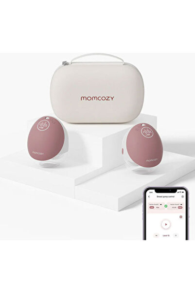 Momcozy Ηλεκτρικό Διπλό Θήλαστρο Κόκκινο 150ml
