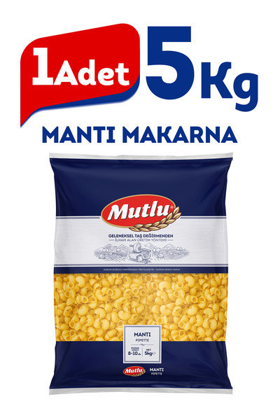 Mutlu Makarna Mantı Makarna 5 Kg