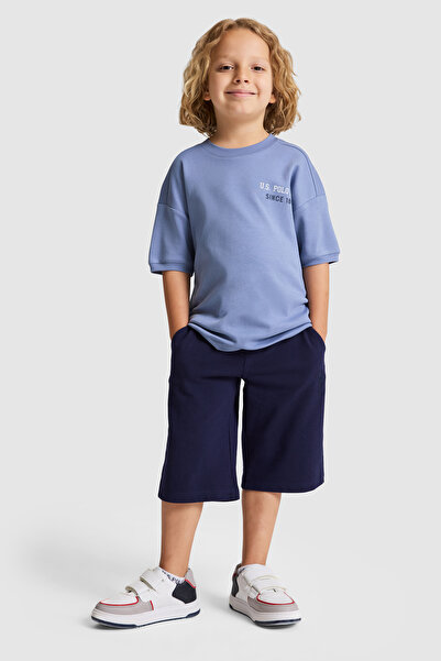 U.S. Polo Assn. Boy's Navy Blue Orme Capri Bermuda 50279616-Vr033