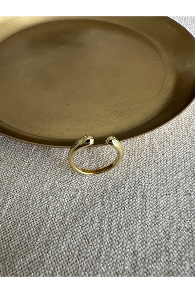 ringbox خاتم ذهبي ذو طرفين على شكل إصبع صغير